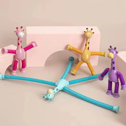 Giraffe Tubes Sensory Toys stretchable fidget toy in multiple colours