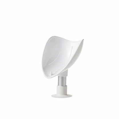 Bird Soap Box with self-draining design and silicone suction cup in white, pink, green, and blue