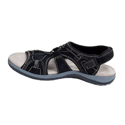 Women's Roman Wedge Sandals with Velcro fastening in various colours