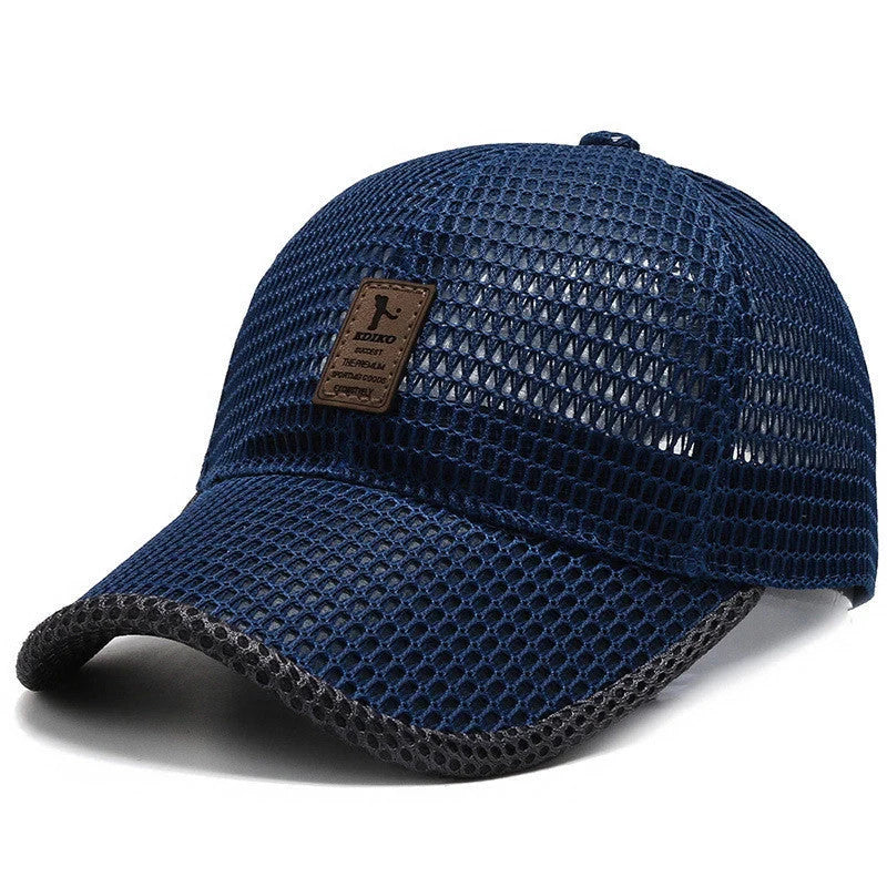 Big Eaves Summer Men's Outdoor Sunshade Baseball Cap in black, blue, gray, and dark gray