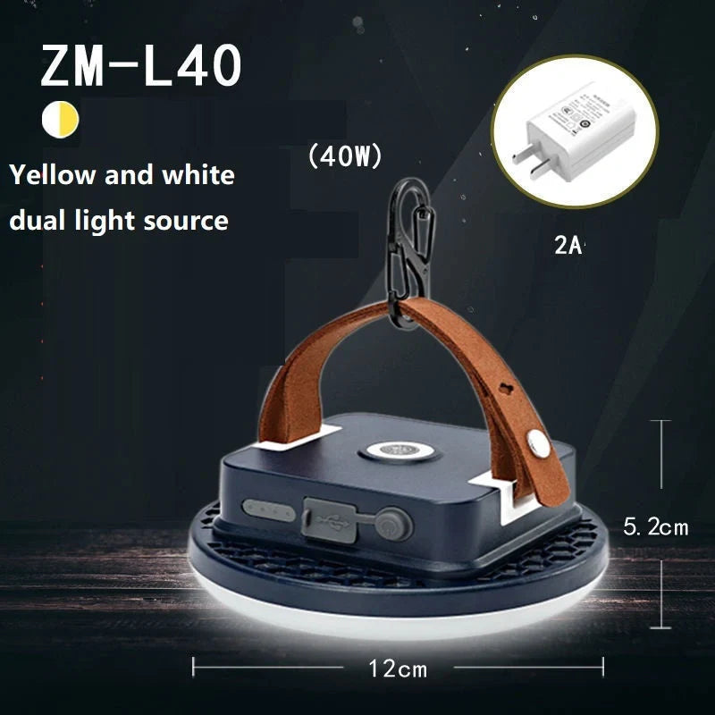 15600mAh Portable LED Magnet Flashlight with hook and magnet for versatile use