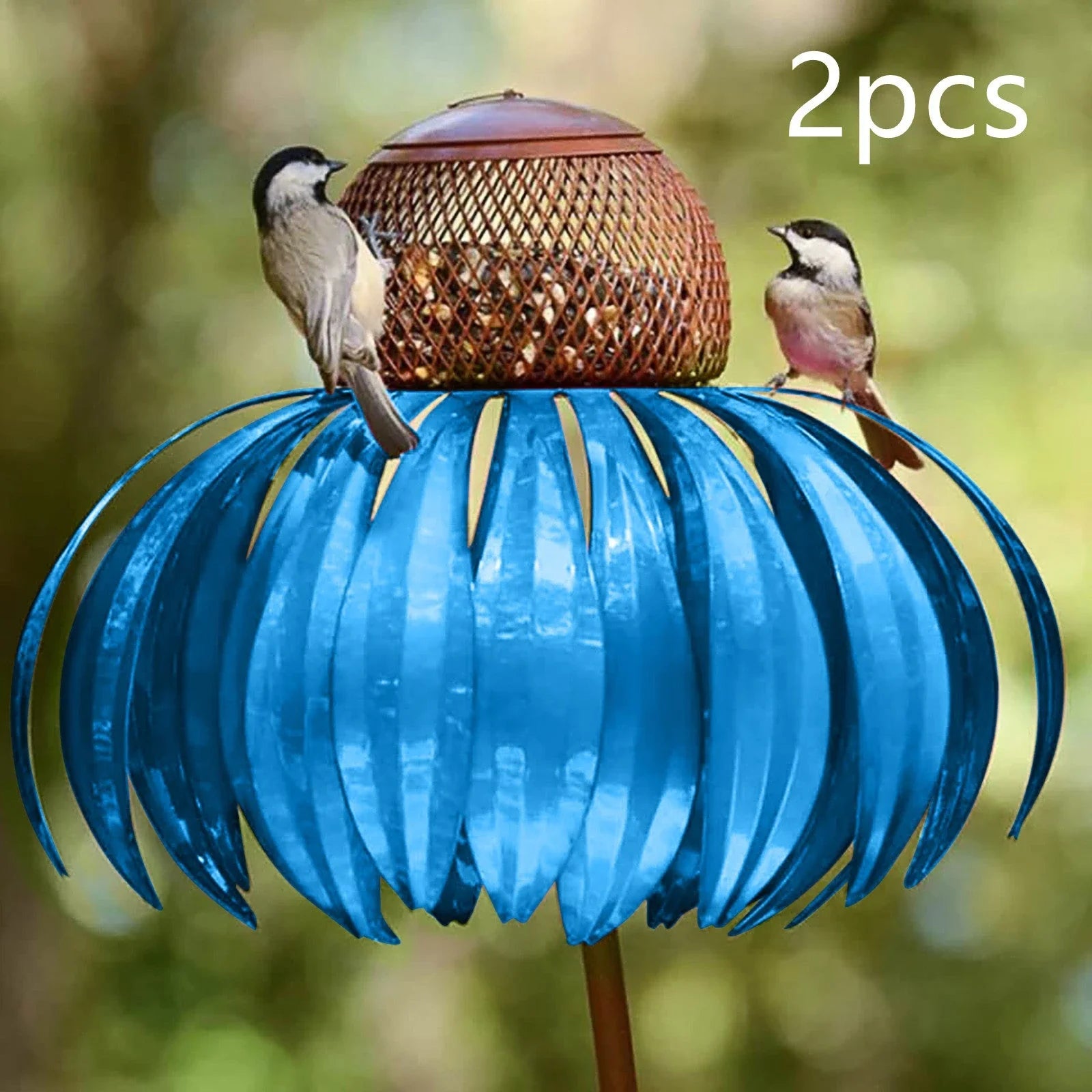 Elegant petal-shaped bird feeder in various colors, designed to attract and delight birds in your backyard