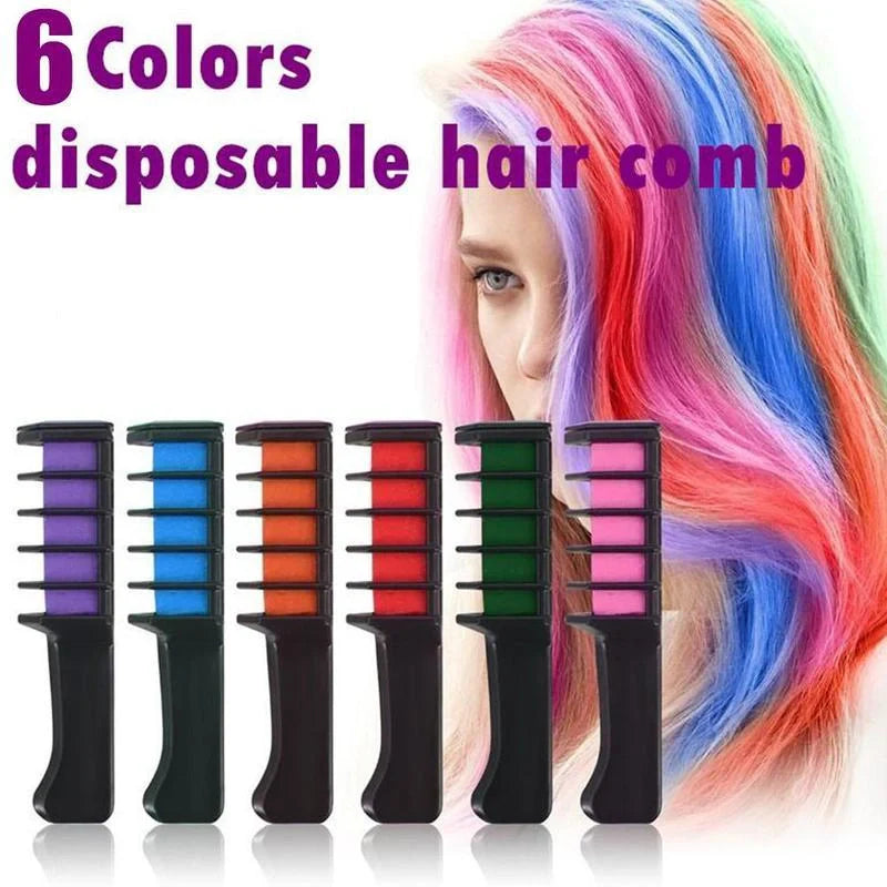 Temporary mini disposable hair colour crayons with brush for vibrant, temporary hair styling