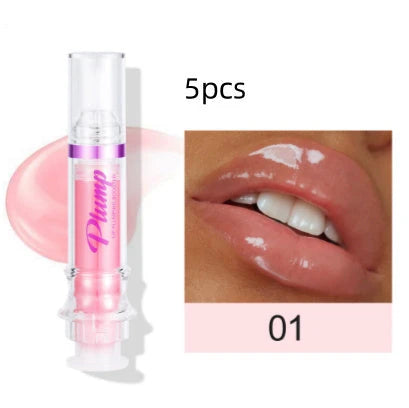 Glossy Luxury Lip Gloss in various shades with a mirror-like shine and hydrating formula