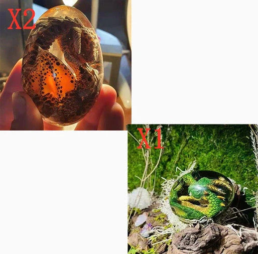 Lava Dragon Egg Desktop Decoration Dinosaur Egg Resin Crafts in various colours