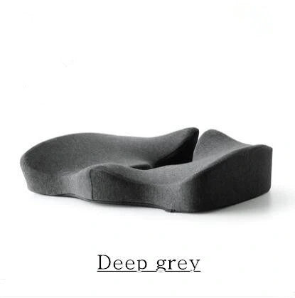 Memory foam seat cushion with lumbar support set in various colours