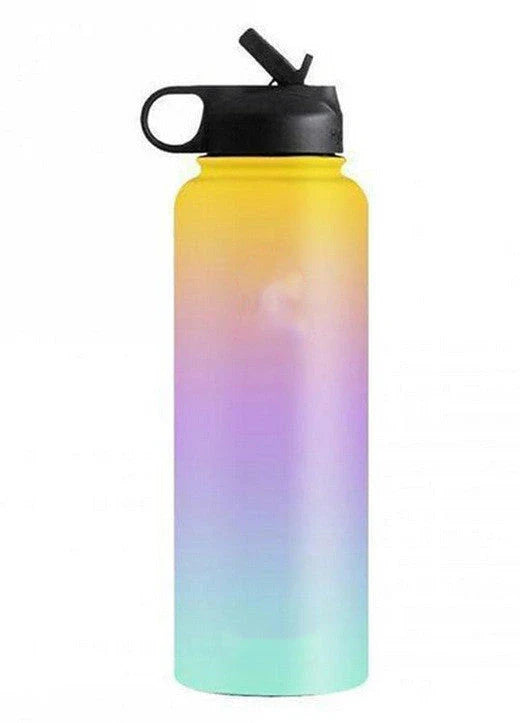 Premium stainless steel insulated tumbler with push-button lid and sleek design for outdoor adventures and active lifestyles.