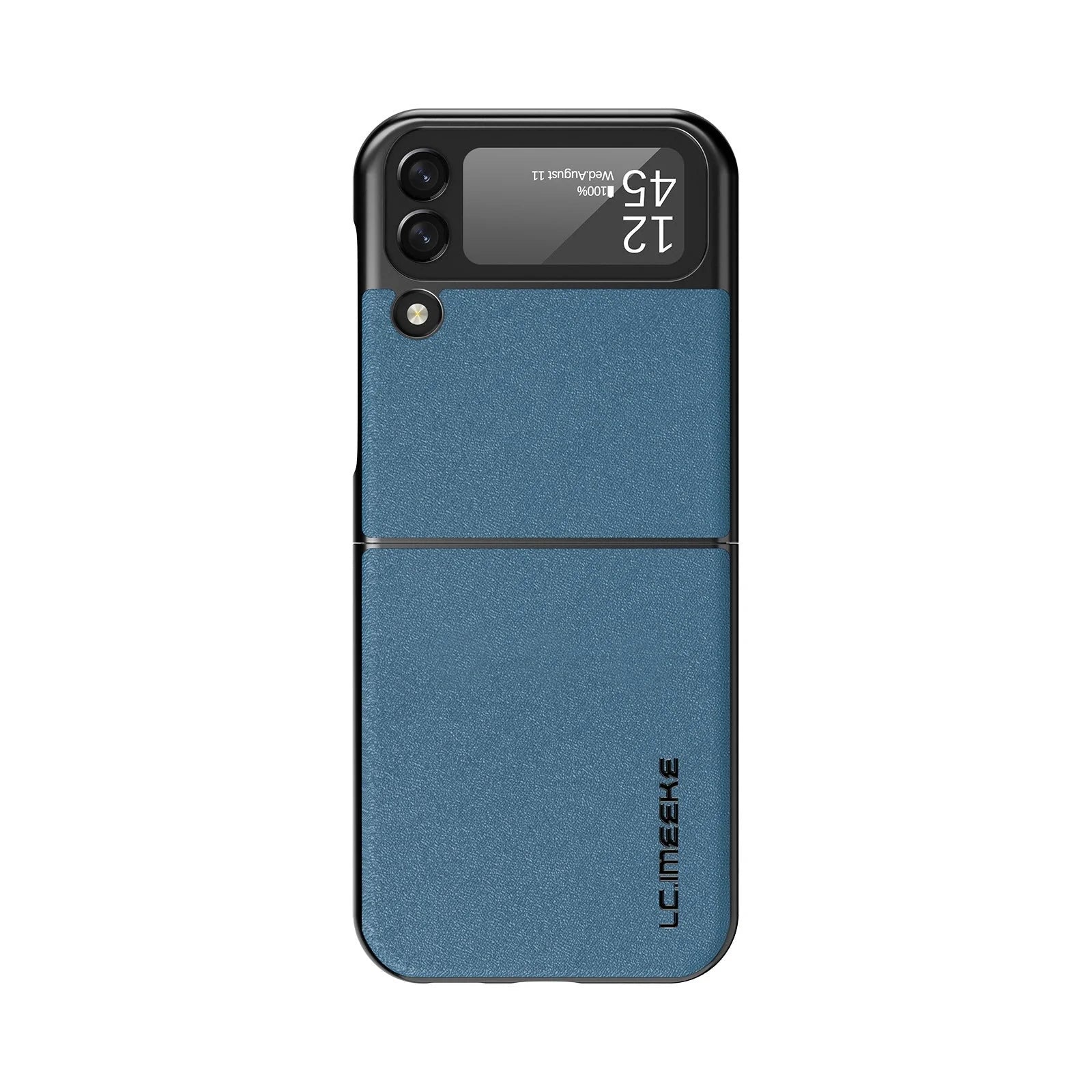 Plain Leather Phone Case for Samsung Galaxy Z Flip3 in various colours