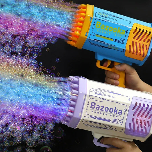 Extraordinary Bubble Blaster with 69 bubble-producing holes, creating a cloud of colourful bubbles for endless fun and entertainment