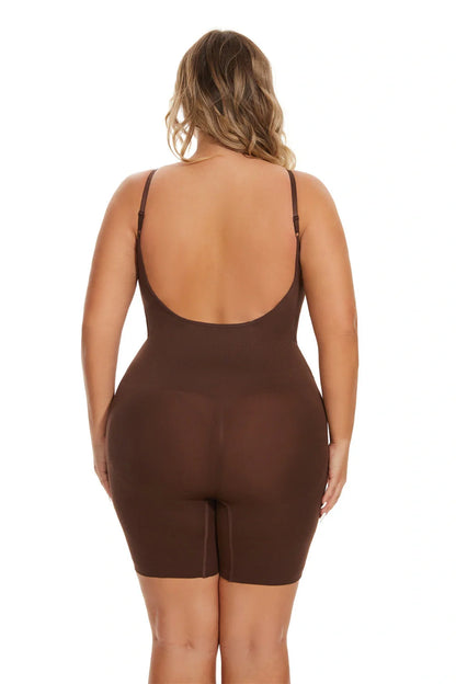 Slimming waist-fitted jumpsuit with exposed back for a flattering and stylish look