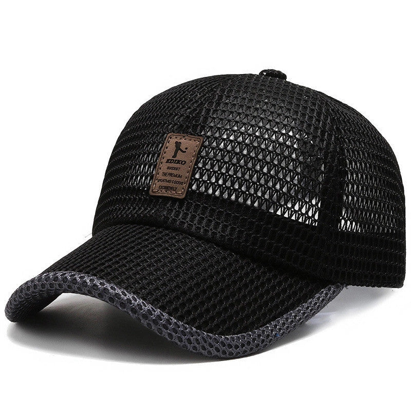 Big Eaves Summer Men's Outdoor Sunshade Baseball Cap in black, blue, gray, and dark gray