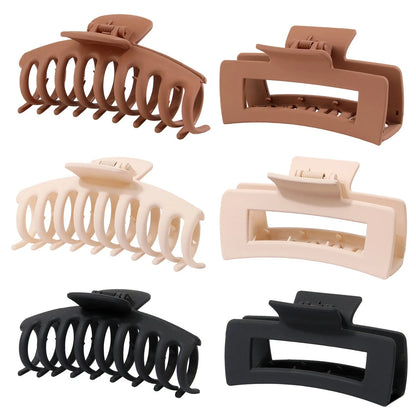 Candy-coloured plastic ponytail clip for showers and daily hair styling