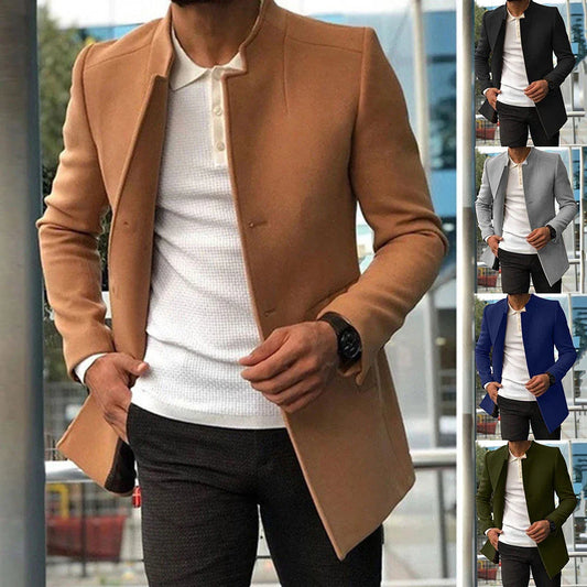 Stylish and versatile men's single-breasted business jacket in a variety of classic colors