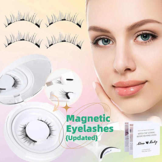Premium magnetic suction false eyelashes in mink hair for a natural, glamorous look