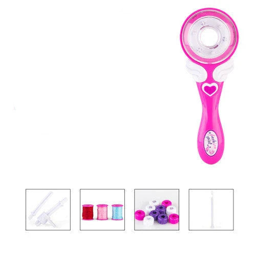 Electric hair braiding tool for girls with sleek, compact design and automatic braiding mechanism