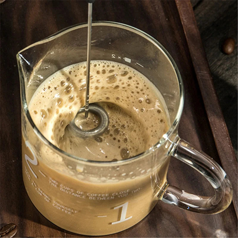 Electric Coffee Blender with Milk Frother in Silver