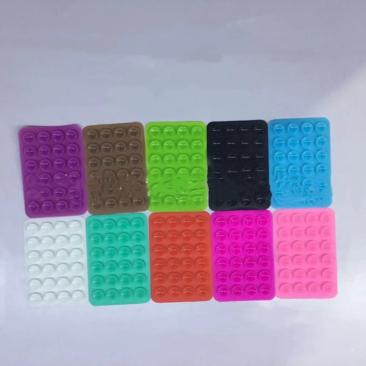 24 Grain Square Silicone Suction Cup for mobile phone and charging bank