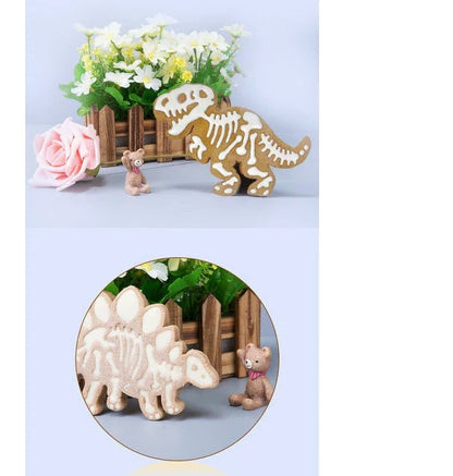 Dinosaur Biscuit Mould - A Charming Food-Safe Baking Tool for Creating Unique Dinosaur-Shaped Treats