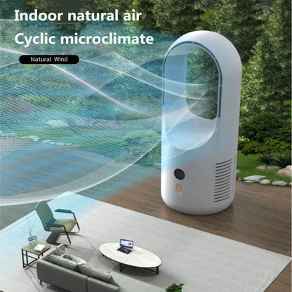 Powerful bladeless fan with sleek design and quiet operation for efficient cooling