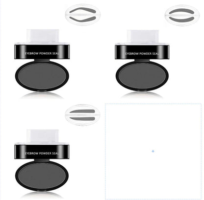 Precision Eyebrow Enhancing Makeup Kit with Stamp and Powder for Flawless Brows