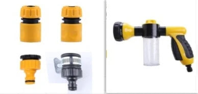 A premium high-pressure automotive foam sprayer with adjustable 8-in-1 spray settings for efficient car washing, garden maintenance, and household cleaning
