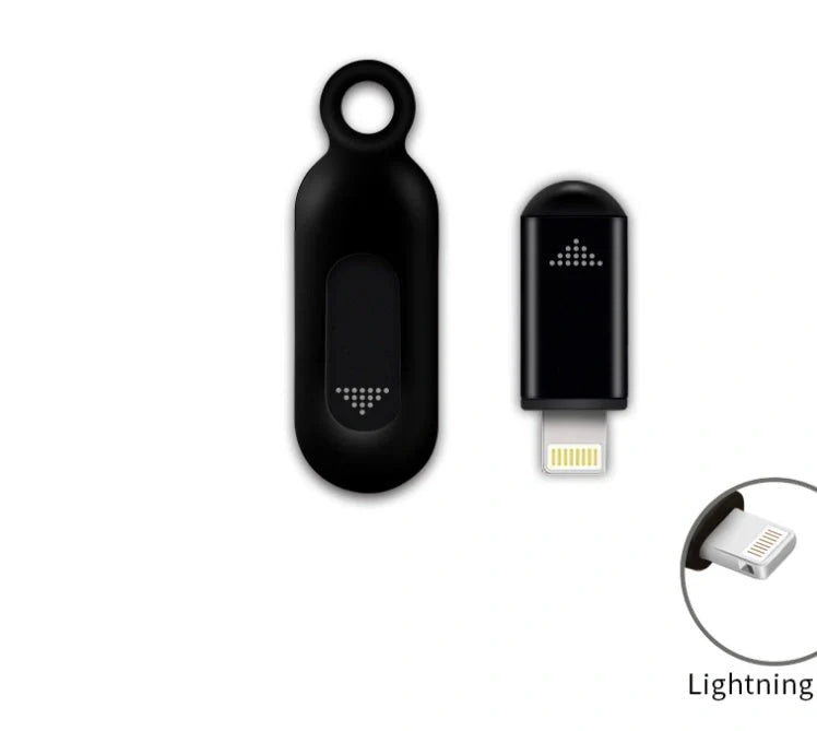Premium aluminium infrared remote control for smartphones in black, silvery, and tarnish colours
