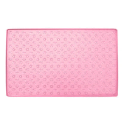 Waterproof and easy-to-clean silicone pet mat in various colours, designed for the comfort and convenience of dogs and cats in the UK.