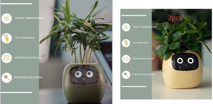 Smart Planter with AI and 7 sensors for easy plant care in various colours