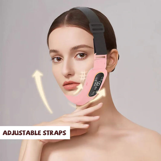 Microcurrent Face Massager with EMS and LED Photon Therapy for V Shape Slimming