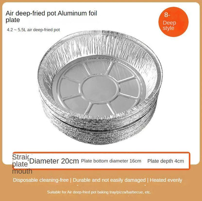 Premium disposable aluminum foil liners for air fryers, ovens, and grills - durable, non-stick, and easy to clean