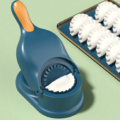 2-in-1 Dumpling Maker with non-slip handle and wavy-shaped dumpling design