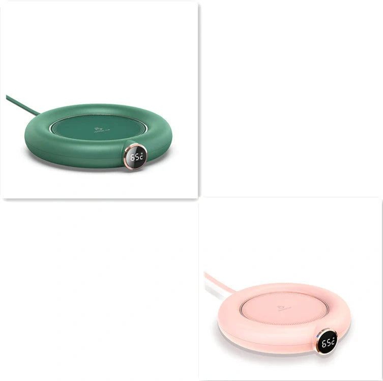 USB Cup Warmer Pad with adjustable temperature settings and LED display