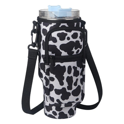 Neoprene thermal sleeve for vacuum straw cups in various colours
