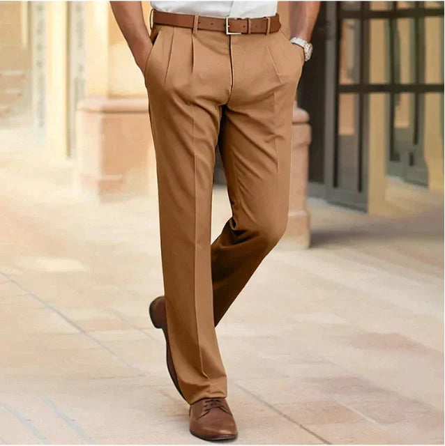Men's stylish straight fit office trousers in various colours