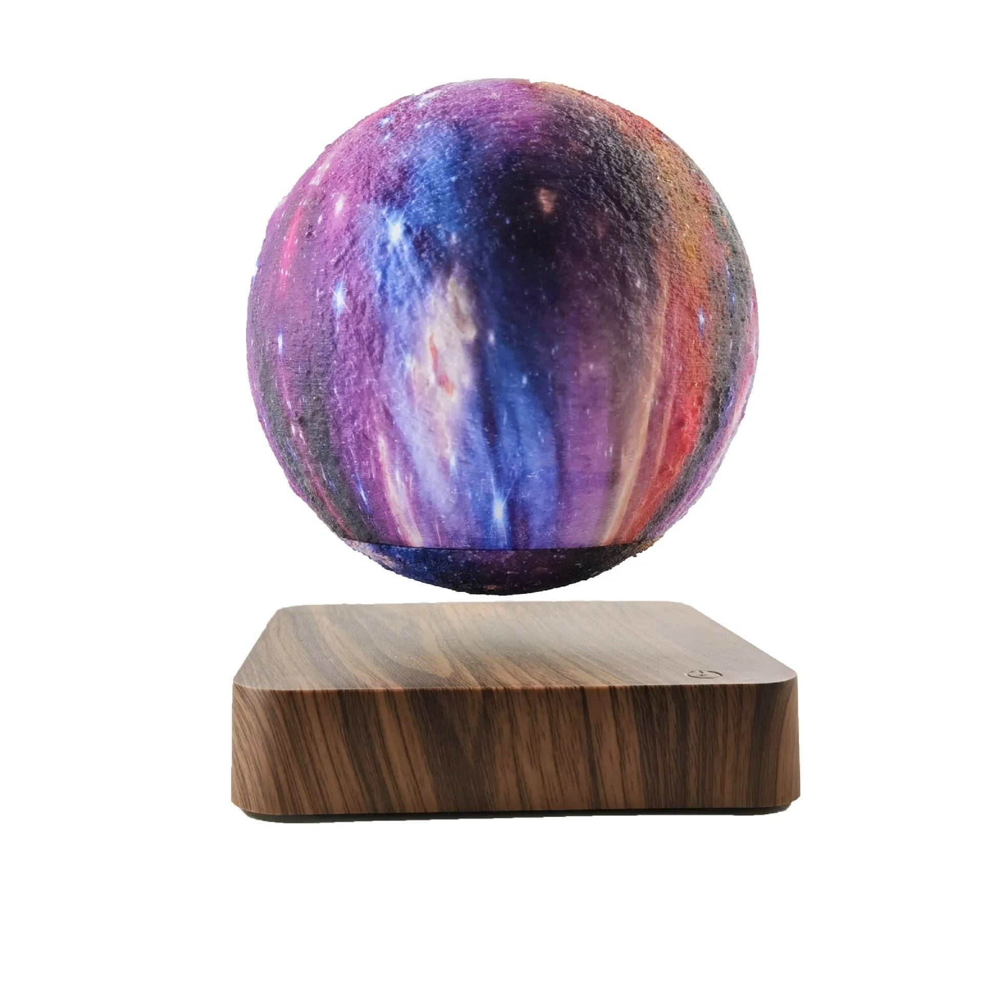 Magnetic Levitation Galaxy Decorative Light floating above base with galaxy effect