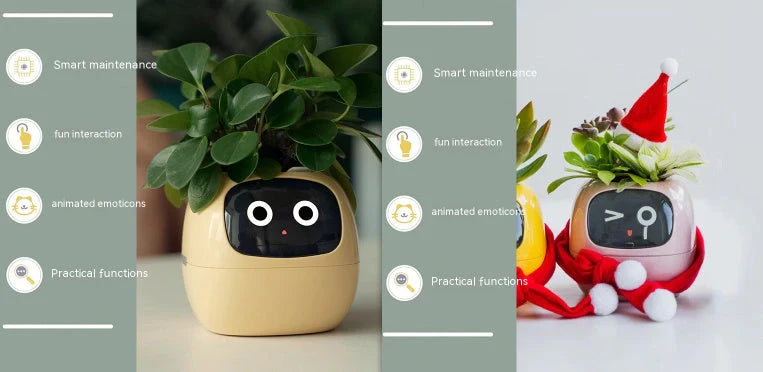 Smart Planter with AI and 7 sensors for easy plant care in various colours