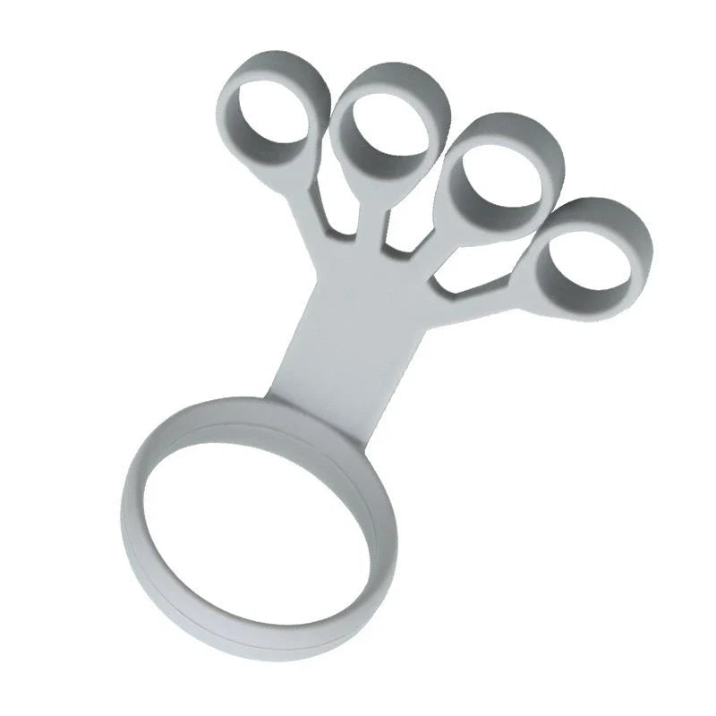Premium silicone finger strengthener device for improving hand grip, relieving arthritis pain, and building finger dexterity