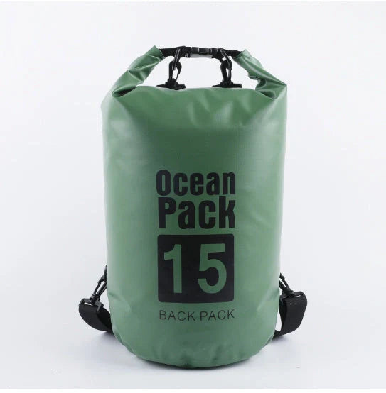 2L waterproof dry bag in various colours for outdoor activities