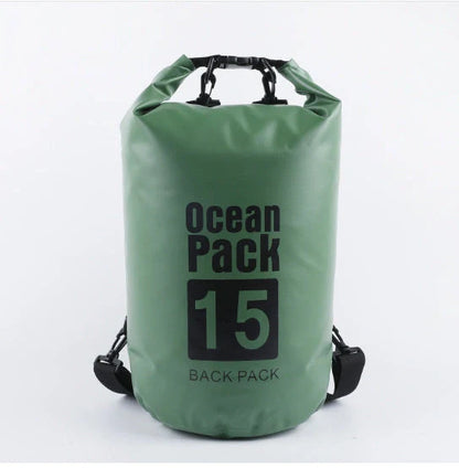 2L waterproof dry bag in various colours for outdoor activities
