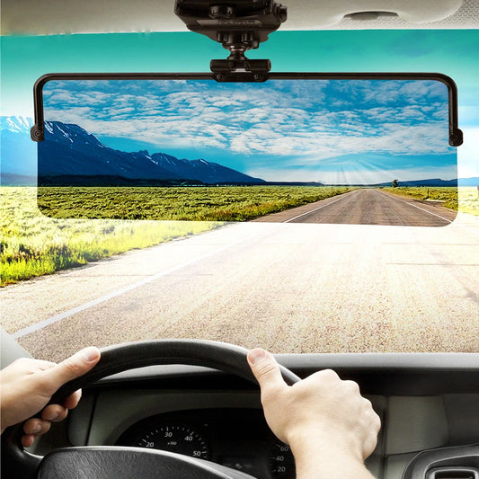 Polarized car sun visor with clear view and UV protection