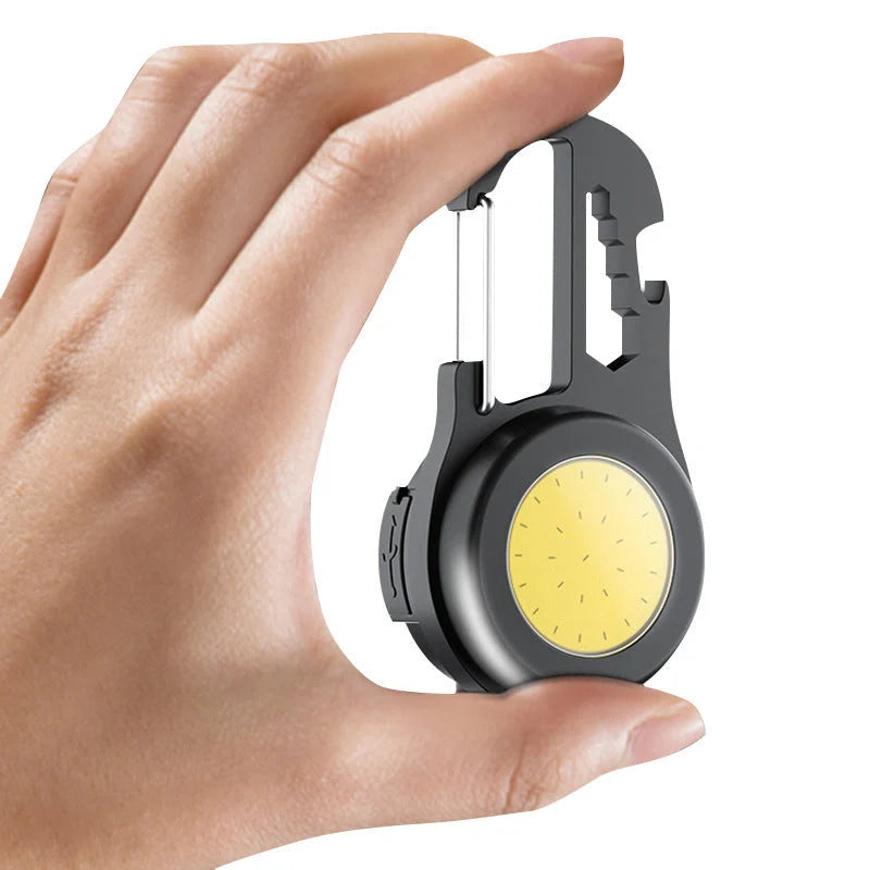 6 IN 1 Multi-functional Mini Keychain Lamp with Super Bright COB Light