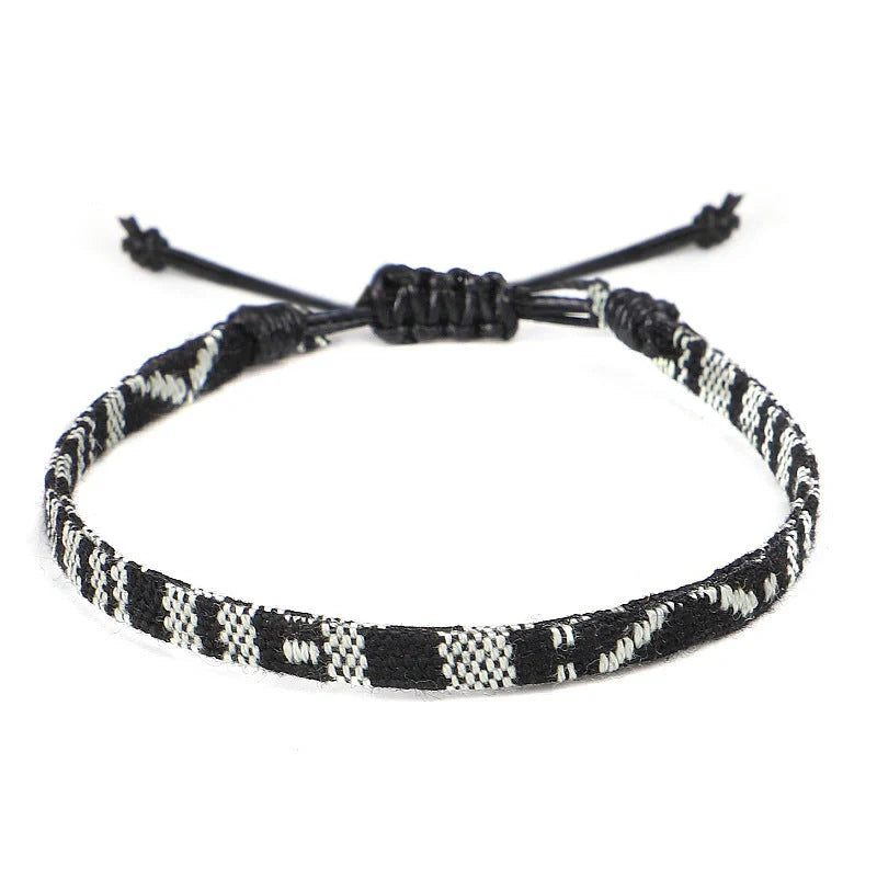 Hand Woven Rainbow Colour Anklet Bohemian Style