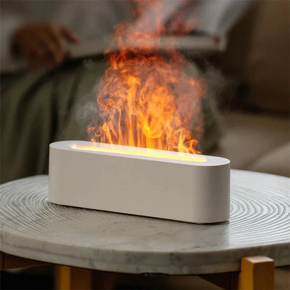Flame Ambiance Ultrasonic Diffuser with Soothing Aromatherapy and Realistic LED Fire Effect
