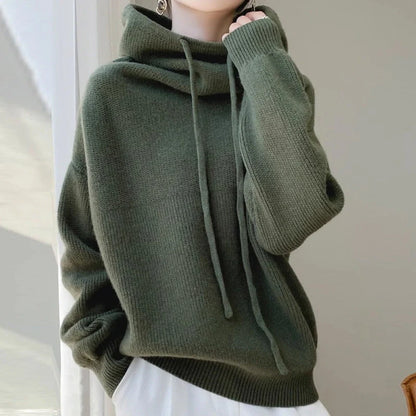 Women's thickened knit sweater in various colours for autumn and winter warmth
