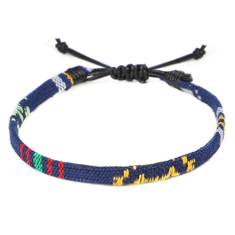 Hand Woven Rainbow Colour Anklet Bohemian Style