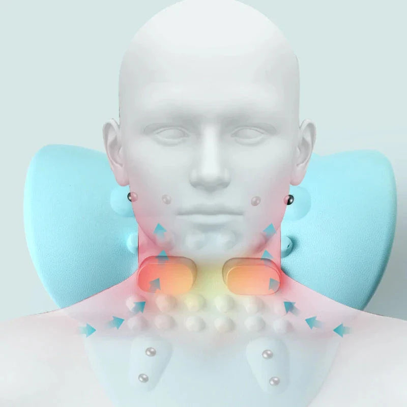 Therapeutic Neck Massager with adjustable massage settings and heating function for relieving neck pain and tension