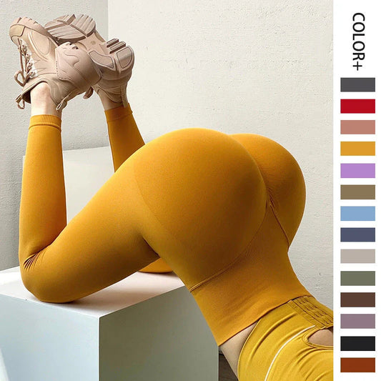 Women's slimming yoga pants with tummy control feature in variety of colors