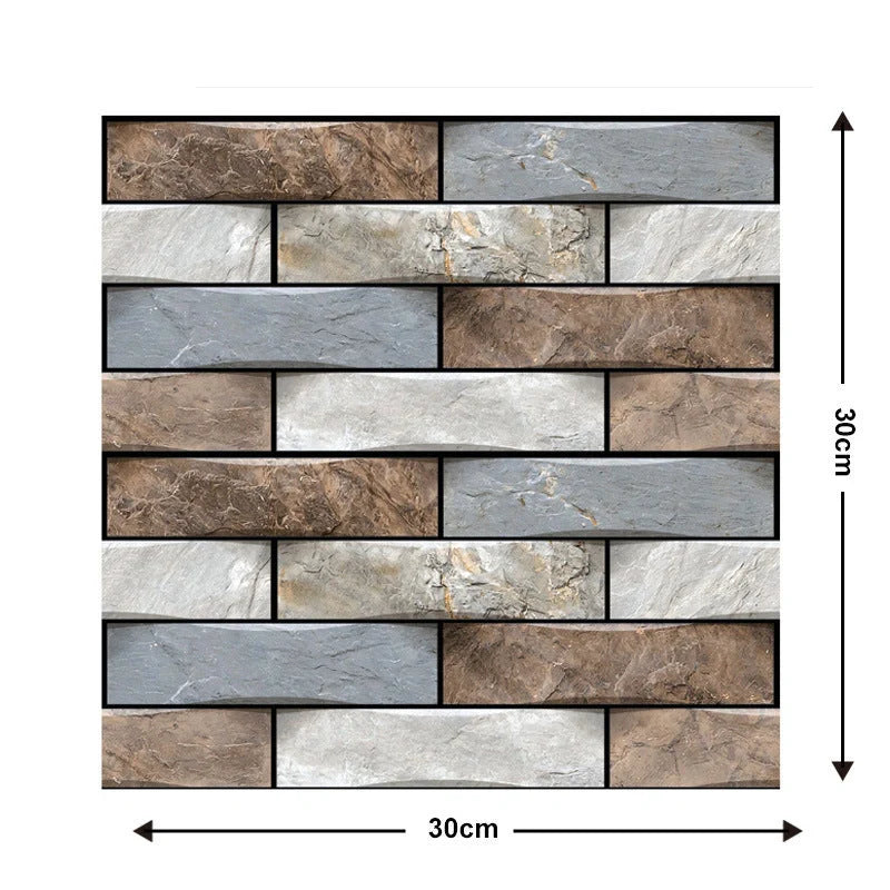 Brick texture self-adhesive wallpaper for moisture-proof home decoration