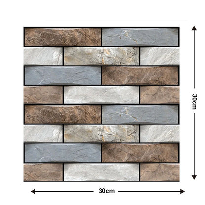 Brick texture self-adhesive wallpaper for moisture-proof home decoration