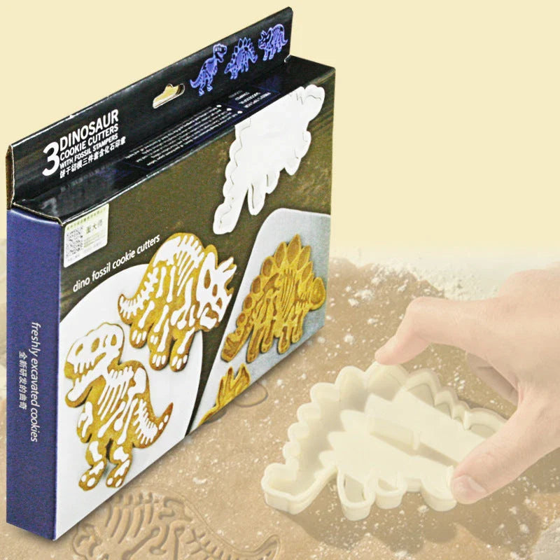 Dinosaur Biscuit Mould - A Charming Food-Safe Baking Tool for Creating Unique Dinosaur-Shaped Treats